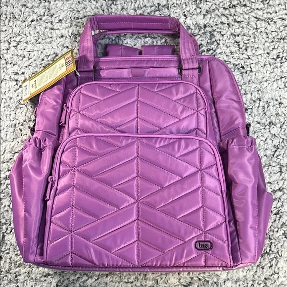 NWT Lug Canter Convertible Tote Bag Acai Berry